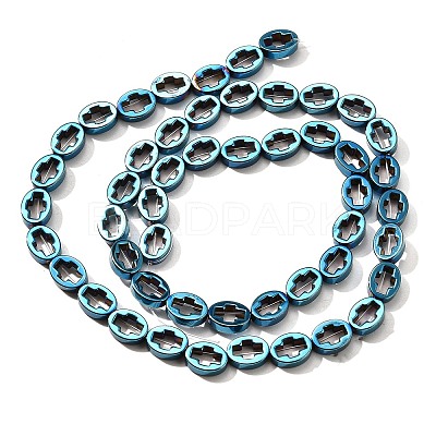 Electroplated Synthetic Non-magnetic Hematite Beads Strands G-L613-Z01-01A-1