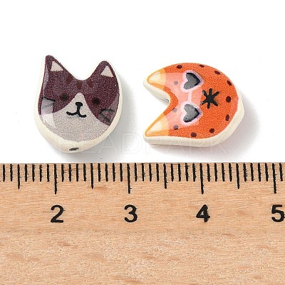 Spray Painted Alloy Beads FIND-Z109-01D-1