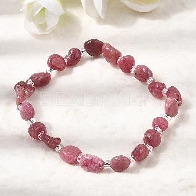 Natural Rhodonite Beads Bracelets GG-CBA05D5-02A-06A-1