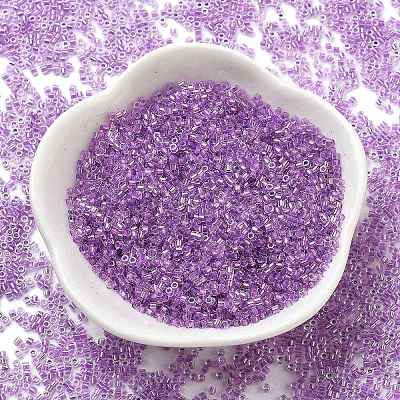Transparent Inside Colours Glass Seed Beads SEED-H003-04E-1