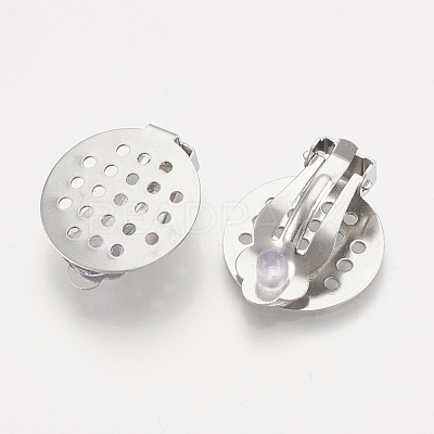 304 Stainless Steel Clip-on Earring Findings STAS-S104-01C-1
