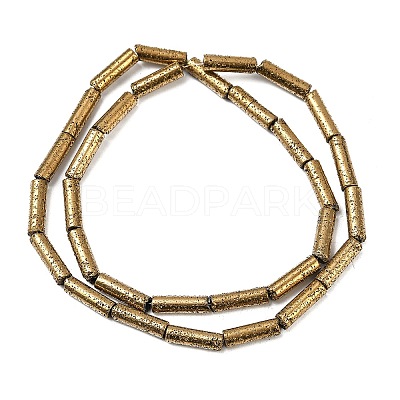 Electroplated Natural Lava Rock Beads Strands G-K388-03B-02-1