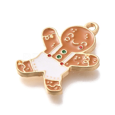 Christmas Theme Alloy Enamel Pendants ENAM-Q509-02KCG-03-1