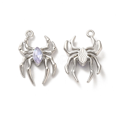 Glass Spider Pendant PALLOY-K001-067P-04-1