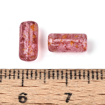 Picasso Transparent Glass Bugle Beads SEED-N010-02D-1