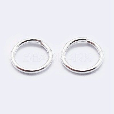 925 Sterling Silver Saw Cut Open Jump Rings STER-F036-02S-0.5x4mm-1