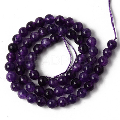 Natural Quartz Beads Strands X-G-R479-6mm-07-1