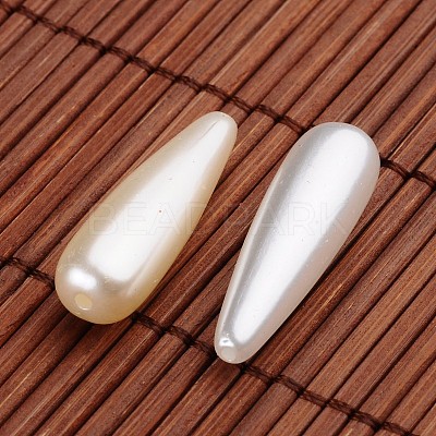 Teardrop Acrylic Imitation Pearl Beads OACR-O002-3287-1