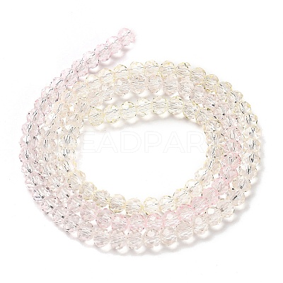 Transparent Painted Glass Beads Strands X1-DGLA-A034-T3mm-A25-1