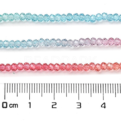 Transparent Painted Glass Beads Strands X1-DGLA-A034-T2mm-A11-1