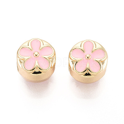 Alloy Enamel European Beads FIND-N011-05KCG-1