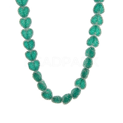 Resin Jelly Heart Beaded Necklaces FS-WGF46B0-05-1