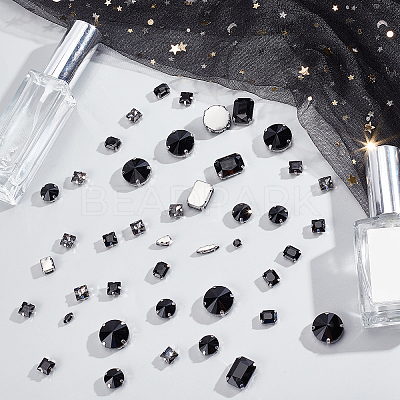 100Pcs 10 Style Sew on Rhinestone RGLA-PH0001-15-1