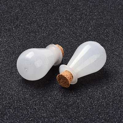 Glass Cork Bottles Ornament AJEW-O032-02J-1