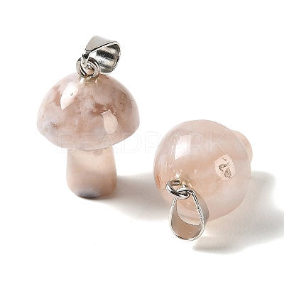 Natural Cherry Blossom Agate Pendants GG-CBAA0EE-05P-16-1