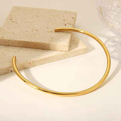 Simple 304 Stainless Steel Round Cuff Choker Necklaces Fashion Jewelry for Women RC6869-5-1