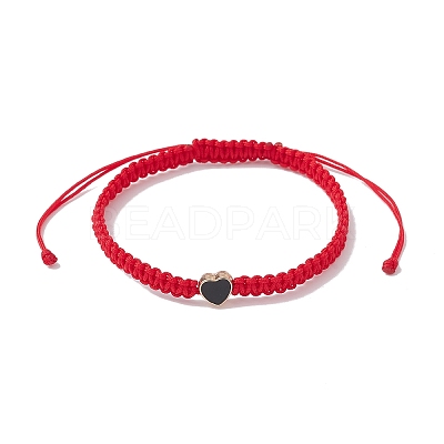 Nylon Thread Braided Bead Adjustable Bracelets BJEW-JB09768-02-1