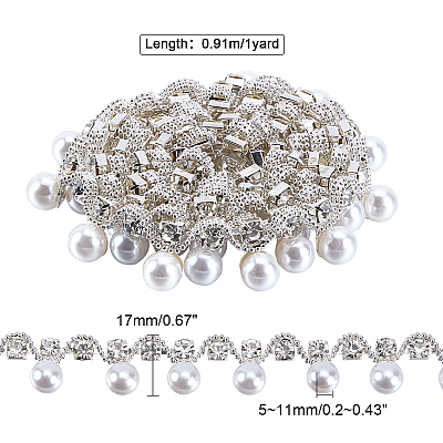 1Yard Brass & Glass Rhinestone & Plastic Cup Chains FIND-GA0001-82-1