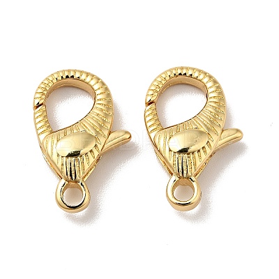 Brass Lobster Claw Clasps KK-J301-19G-1