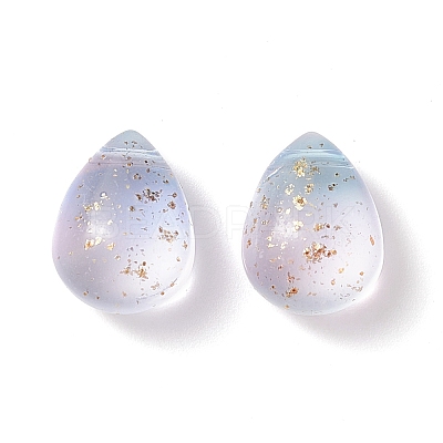 Two Tone Transparent Spray Painted Glass Beads GLAA-T017-01-B03-1