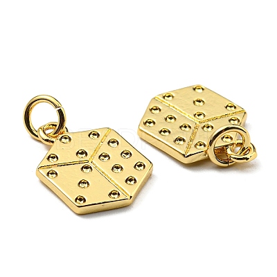 Brass Pendant Rhinestone Settings KK-K341-04G-1