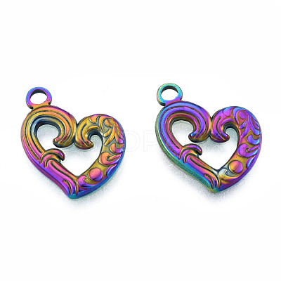 Ion Plating(IP) 201 Stainless Steel Pendants STAS-N098-222M-1
