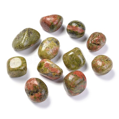 Natural Unakite Beads G-M368-09A-1