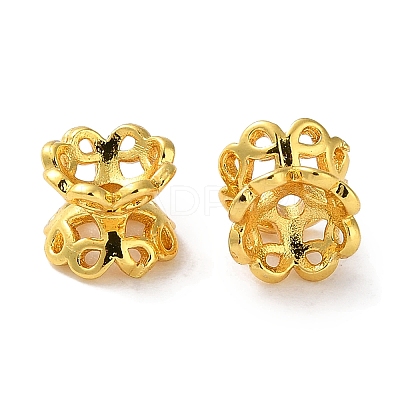 Rack Plating Brass Spacer Beads KK-F090-19G-1