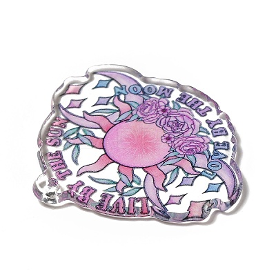 Halloween Printed Acrylic Pendants MACR-G059-04C-1