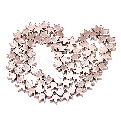 Electroplate Non-magnetic Synthetic Hematite Beads Strands G-S372-002-02RG-1