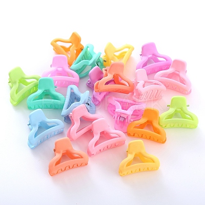 Plastic Claw Hair Clips OHAR-P021-09A-01-1