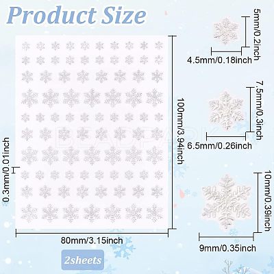 Women's PET Plastic Self Adhesive Face Glitter Stickers for Makeup DIY-OC0009-95B-1