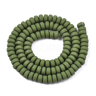 Handmade Polymer Clay Beads Strands LS-CLAY-N008-104-1