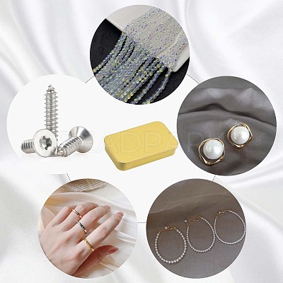 6Pcs Slide Top Tinplate Trinket Storage Boxes CON-SP0001-23D-1