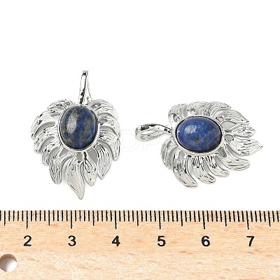 Dyed Natural Lapis Lazuli Pendants G-L623-04P-07-1
