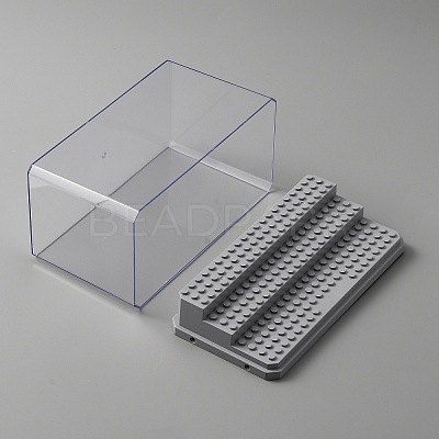 3-Tier Transparent Acrylic Mini Building Block Presentation Boxes LS-ODIS-WH0025-78B-1