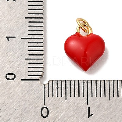 Brass Enamel Charms X-KK-U027-13-04G-1