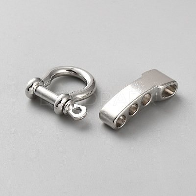 Alloy Shackle Clasps FIND-WH0148-357P-1