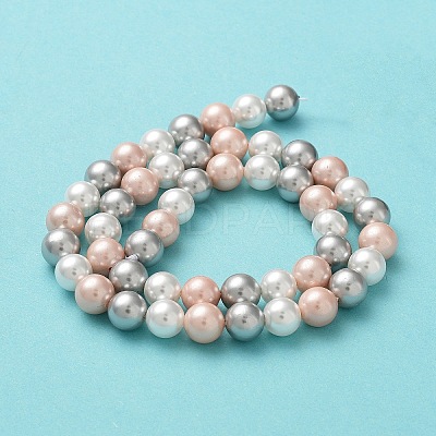 Shell Pearl Bead Strands BSHE-L017-20-1