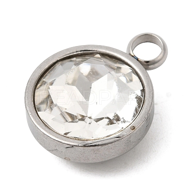 Birthstone Theme April 304 Stainless Steel Pendants STAS-G082-17P-04-1