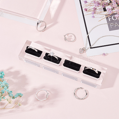 4-Slot Acrylic Finger Ring Display Rack RDIS-WH0002-11-1