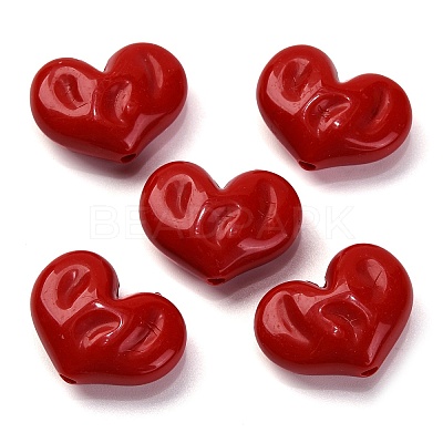 Opaque Acrylic Beads OACR-Z013-33B-1