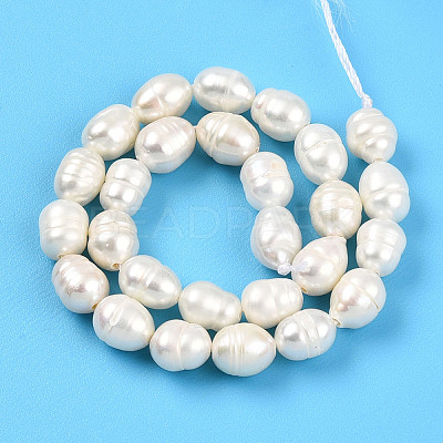 Natural Cultured Freshwater Pearl Beads Strands PEAR-N012-05Y-01-1