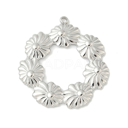 304 Stainless Steel Pendants STAS-L293-09C-P-1