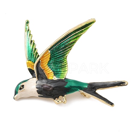 Bird Enamel Pins JEWB-S034-05G-C-1