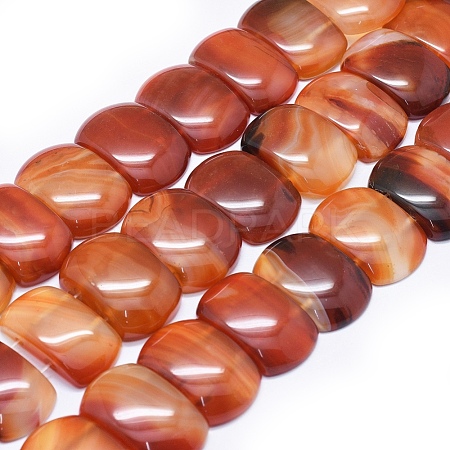 Natural Red Agate Beads Strands G-I245-31B-1