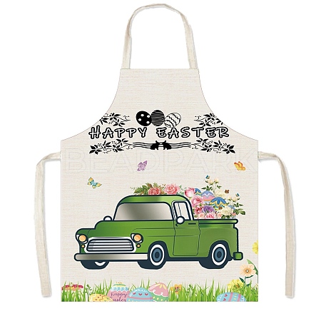 Easter Theme Polyester Sleeveless Apron PW-WG75993-14-1