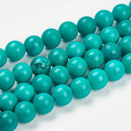 Natural Magnesite Beads Strands G-K205-02-8mm-1