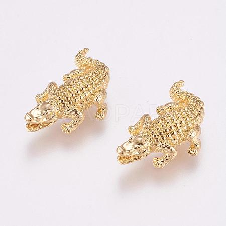 Brass Beads KK-P116-19G-1