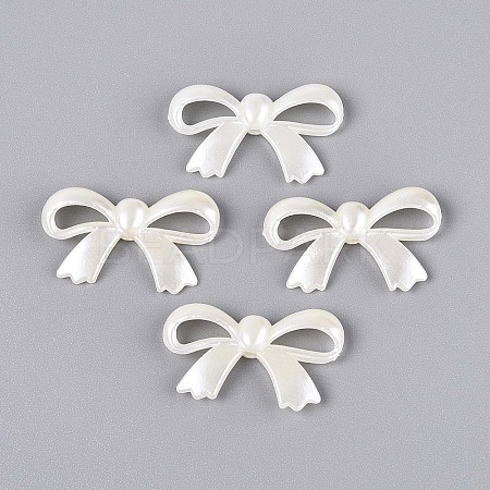 ABS Plastic Imitation Pearl Beads OACR-T018-09-1